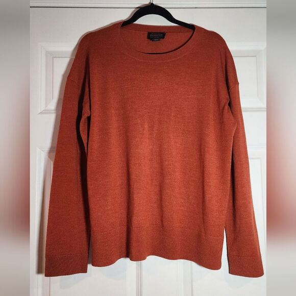 Pendleton Merino Wool Burnt Orange Sweater M - Picture 1 of 6